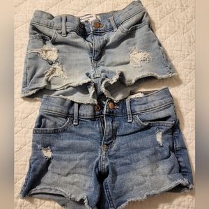 2 Girls 7/8 Abercrombie Kids Shortie Shorts